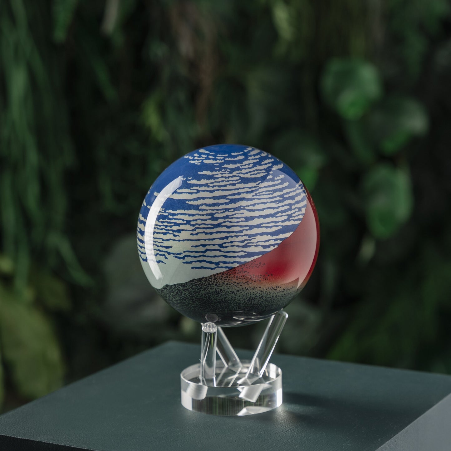 イエロー世界地図:日本語版 × 赤富士