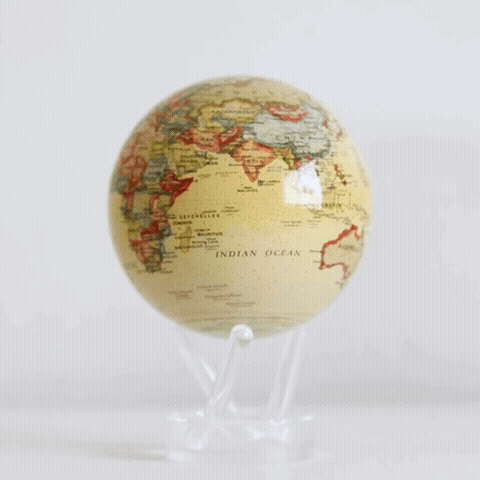 ANTIQUE YELLOW POLITICAL MAP（世界地図モデル　クラシカル仕様）