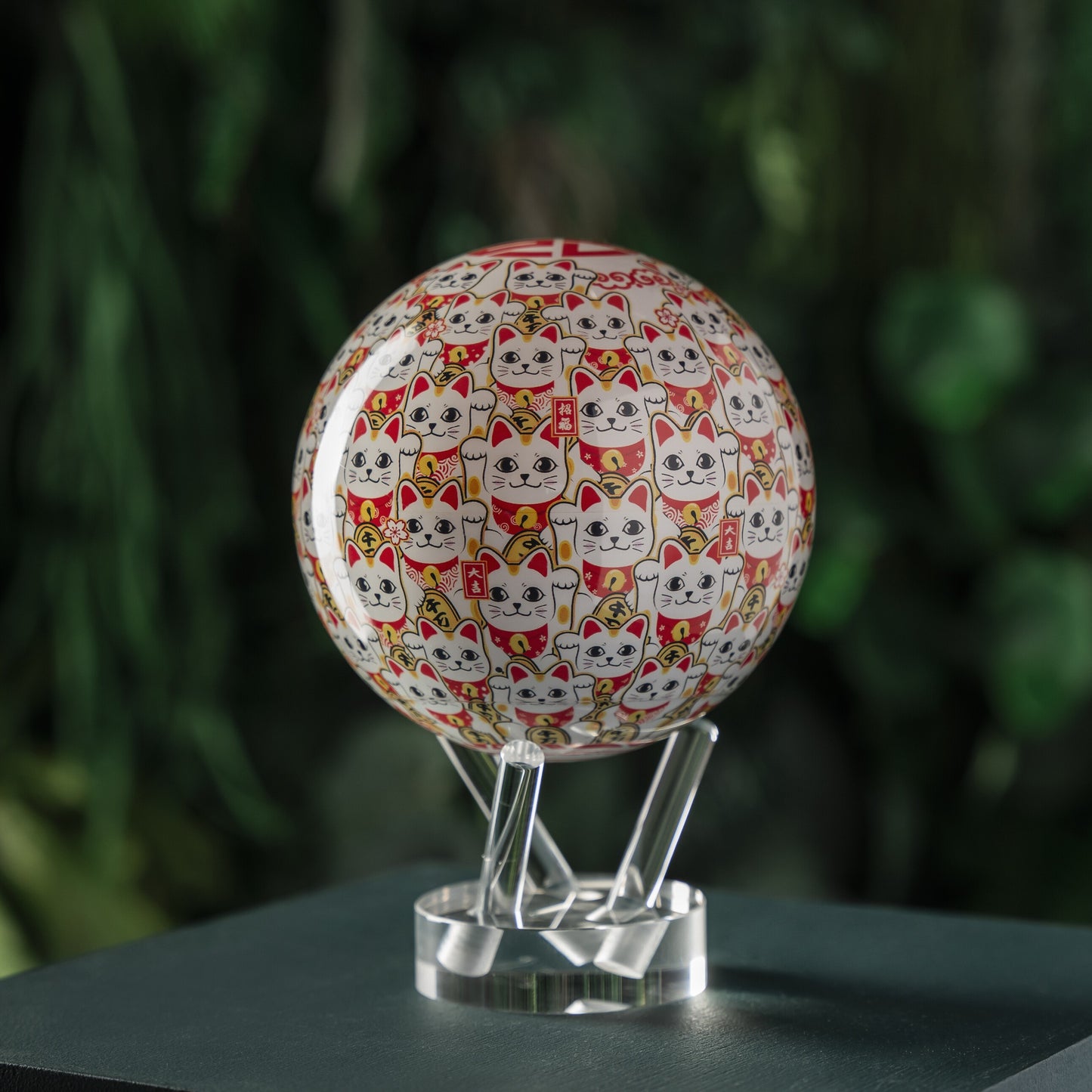 雲のある地球 × 招き猫