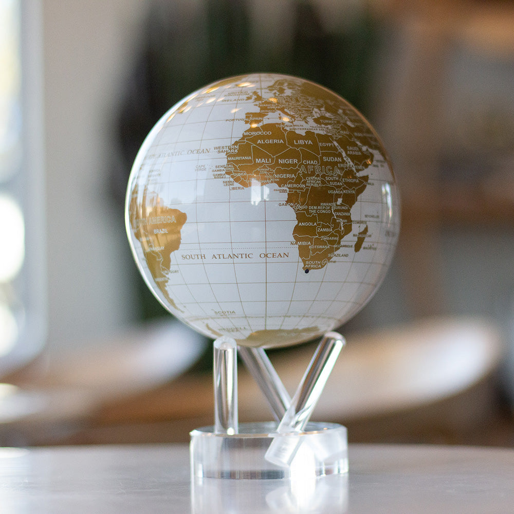 MOVA Globe モバグローブ | 光で回る不思議な地球儀｜ゴールド 