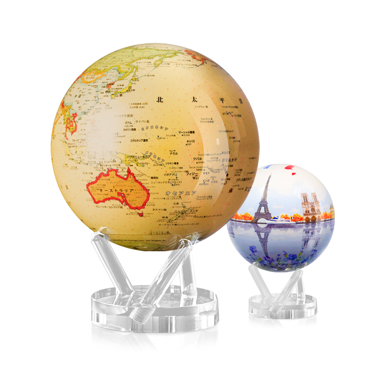 イエロー世界地図：日本語版 × パリ