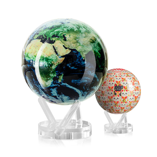 雲のある地球 × 招き猫